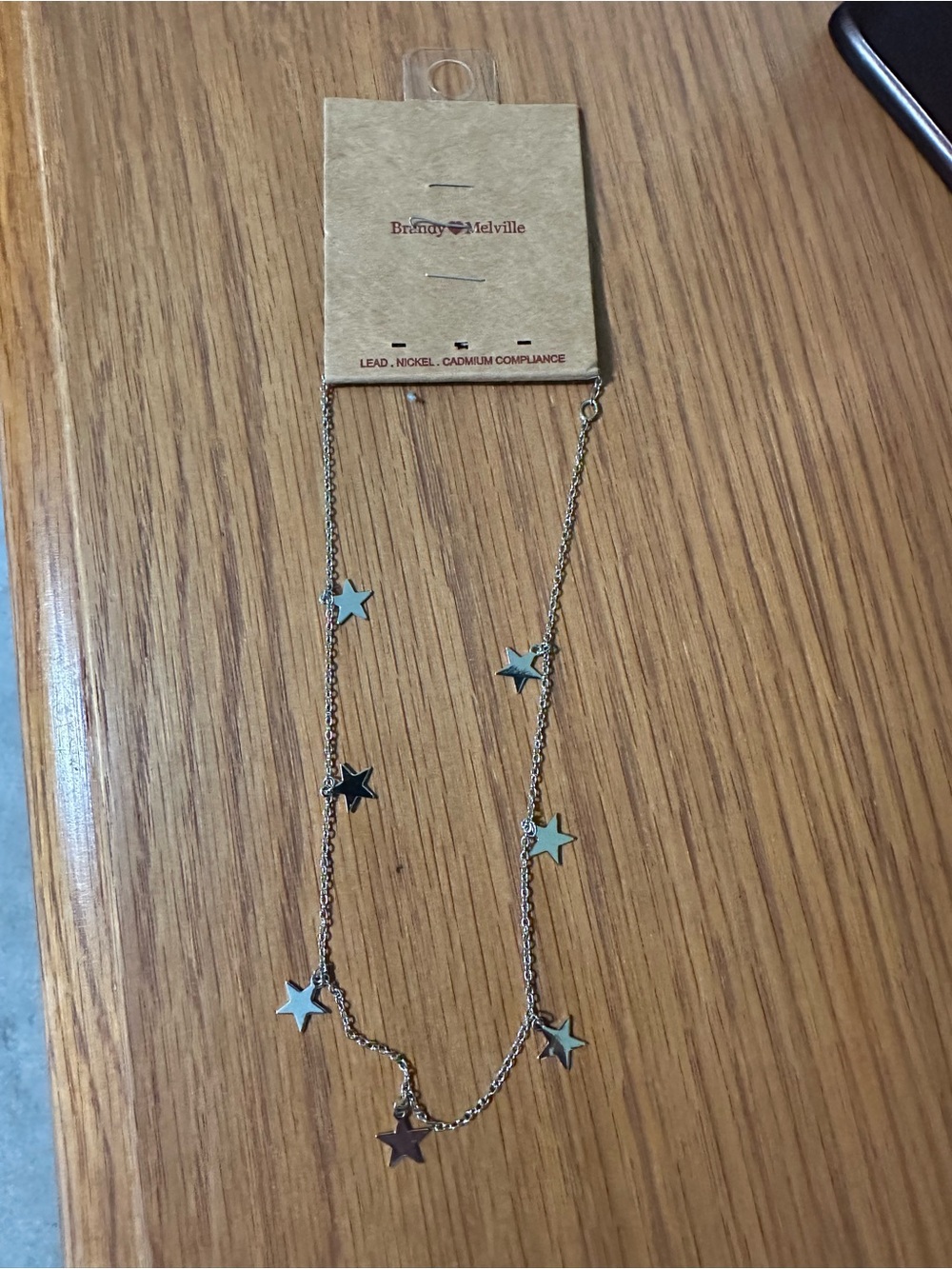 Brandy Melville Silver Star Charm Necklace